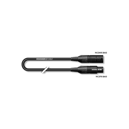 Sommer cable BY08-2000-234-SW Sommer Cable Binary 234 DMX-Kabel 5pol-XLR Neutrik 20m schwarz