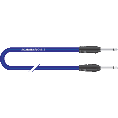 Sommer cable TRTR-0060-BL Sommer Cable Tricone Gitarrenkabel 2x Klinke 0,6m blau