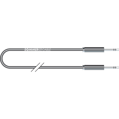 Sommer cable GO41-0025-SW TT-Phone stereo an TT-Phone stereo, 0,25m schwarz