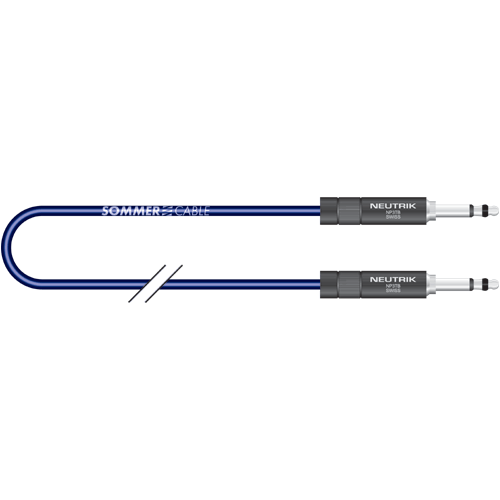 Sommer cable GO2T-0075-BL B-Gauge stereo an B-Gauge stereo, 0,75m blau