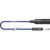 Sommer cable GO2U-0050-BL B-Gauge stereo an XLR 3pol. male, 0,5m blau