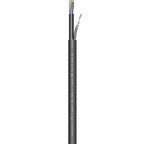 Sommer cable 500-0051-1 Monolith Power, DMX 1 Pair. (1x 3x1,5qmm, 1x 2x0,25qmm) Meterware