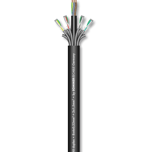 Sommer cable 501-0051-8 Monolith Power, DMX 8 Pair Duplex (1x 3x1,5qmm, 8x 4x0,25qmm) Meterware