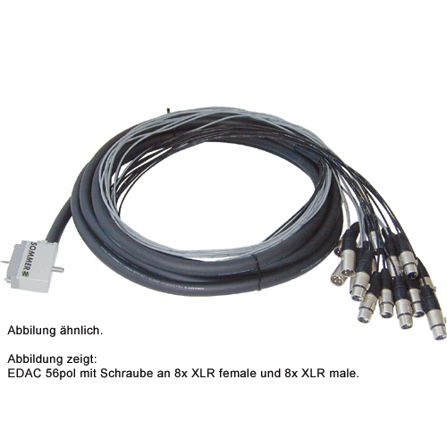 Sommer cable EDMS2-0200 StudioLoom, EDAC 56 male an 8x XLR male und 8x XLR female, 2m