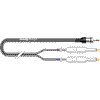 Sommer cable ON1W-0500-SW Sommer Cable Onyx Klinke 3,5mm stereo an 2x Klinke 6,3mm, 5,00m