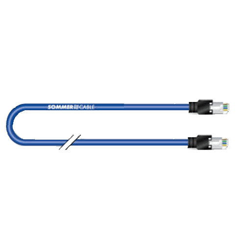 Sommer cable P5HS-0050-BL Sommer Cable Mercator Cat.5 Patchkabel Hirose, Hirose 0,5m blau
