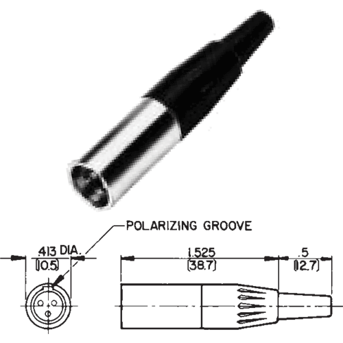 Switchcraft TA3M Switchcraft TA3M Mini-XLR-Stecker 3pol. male